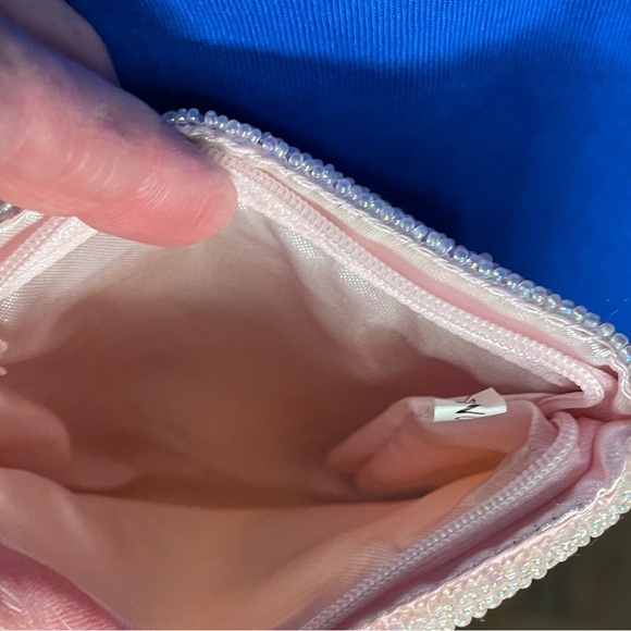 Beaded Flip Flop Crossbody Bag – Pink Summer Purse Beach Vacation Festival Vibes - Picture 4 of 9